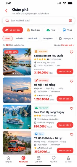 App du lịch - Booking Tour